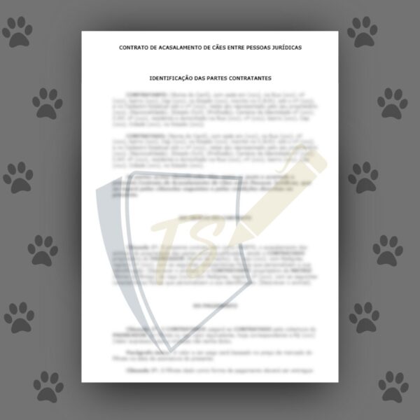 CONTRATO DE ACASALAMENTO DE CÃES ENTRE PESSOAS JURÍDICAS