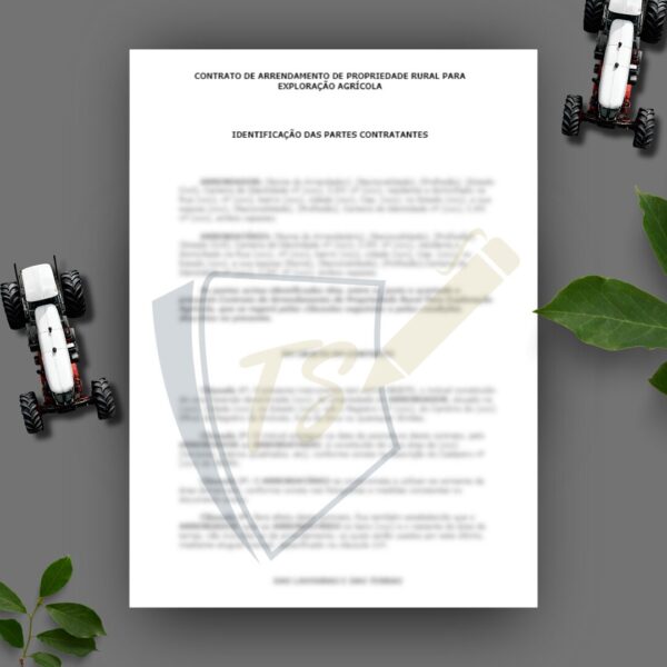 CONTRATO DE ARRENDAMENTO DE PROPRIEDADE RURAL PARA EXPLORAÇÃO AGRÍCOLA