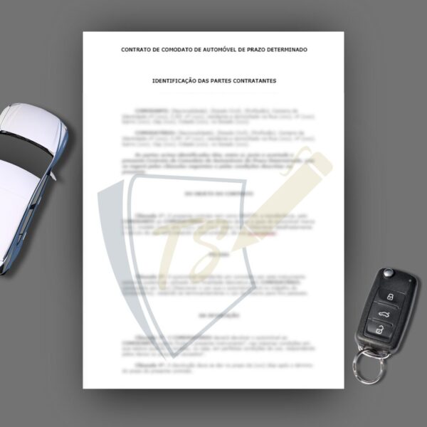 CONTRATO DE COMODATO DE AUTOMÓVEL DE PRAZO DETERMINADO