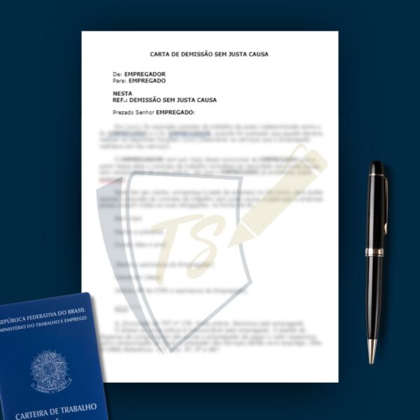 CARTA DE DEMISSÃO SEM JUSTA CAUSA